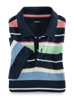 Baumwoll-Polo Miamistreifen Baumwoll-Polo Miamistreifen