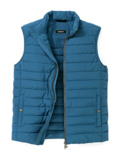 Steppweste Ultraleicht Preussisch Blau Detail 1