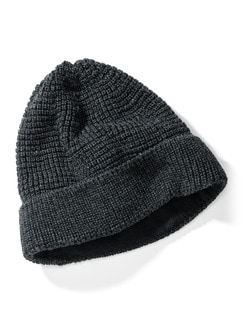 Schurwoll-Strickmütze Schurwoll-Strickmütze