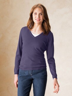 Merino-Pullover V-Ausschnitt Merino-Pullover V-Ausschnitt