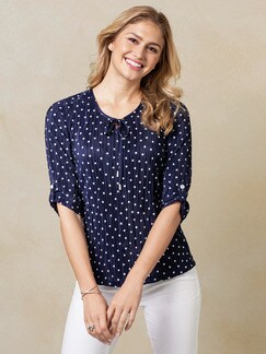 Plissee-Shirt Pünktchen Plissee-Shirt Pünktchen
