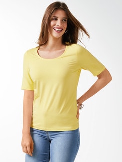 Viskose-Shirt Gelb Detail 1