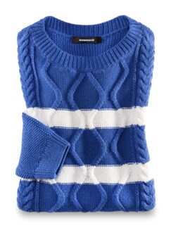 Reiskorn-Pullover Zopfmix Reiskorn-Pullover Zopfmix
