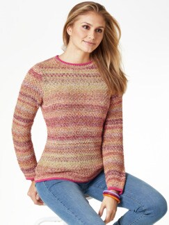 Multicolor-Pullover Wabenstrick Multicolor-Pullover Wabenstrick