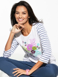 Baumwollshirt Hibiskus Baumwollshirt Hibiskus