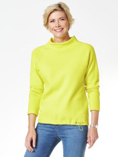 Relax-Sweatshirt Auroragelb Detail 1