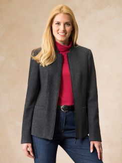 Wolljersey-Jacke Wolljersey-Jacke