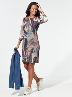 Jerseykleid Blätterprint Jerseykleid Blätterprint