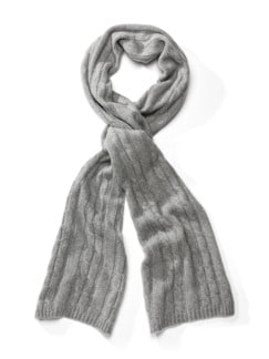 Cashmere-Zopfstrick-Schal Cashmere-Zopfstrick-Schal