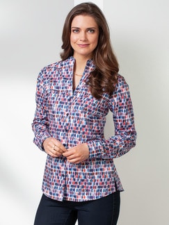 Extraglatt-Bluse Kelchkragen Extraglatt-Bluse Kelchkragen