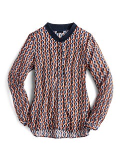 Strickkragen Shirtbluse Grafikdesign Strickkragen Shirtbluse Grafikdesign