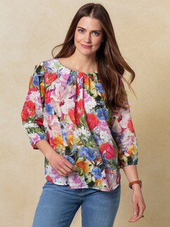 Shirtbluse Sommerblüten Shirtbluse Sommerblüten