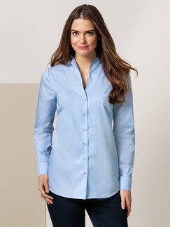 Extraglatt Bluse Kelchkragen Extraglatt Bluse Kelchkragen