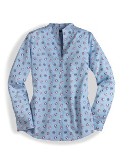 Extraglatt-Bluse Kelchkragen Extraglatt-Bluse Kelchkragen