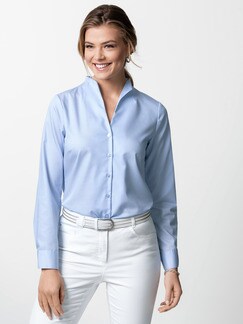 Extraglatt Bluse Kelchkragen Extraglatt Bluse Kelchkragen