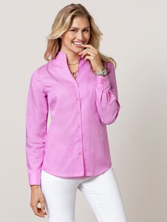 Extraglatt-Bluse Kelchkragen Extraglatt-Bluse Kelchkragen