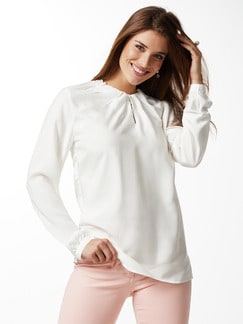 Shirtbluse Falten-Drape Shirtbluse Falten-Drape