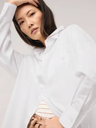 Oversized Hemd Weiß