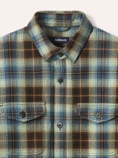 Overshirt aus Baumwolle Karo Absynth