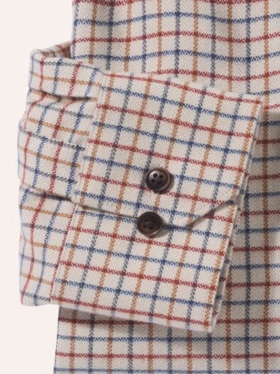 Flanell-Hemd mit Relax-Kragen Tattersall