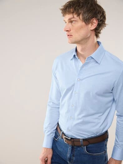 Performance-Hemd Tupfen Bleu