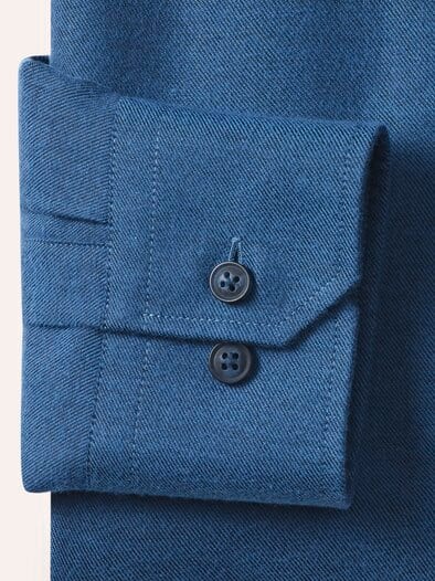 Soft-Flanell-Hemd Uni Marine