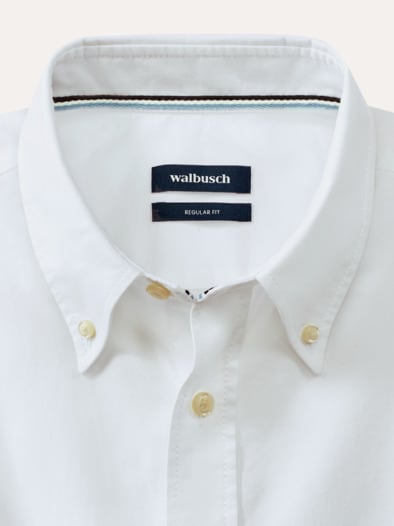 Premium Oxford-Hemd Uni Weiß