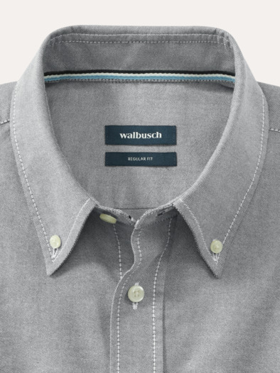 Premium Oxford-Hemd Uni Schilf