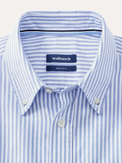 Premium Oxford-Hemd Streifen Blau