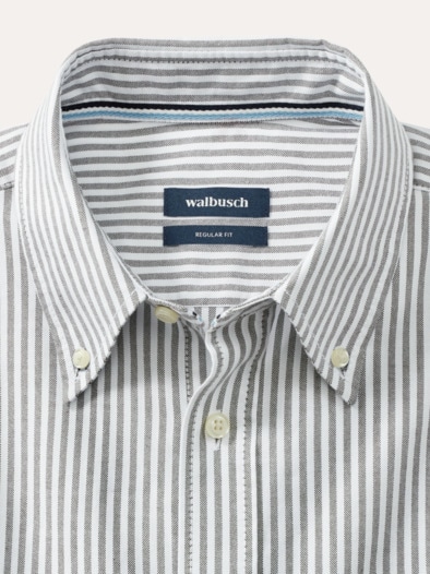 Premium Oxford-Hemd Streifen Schilf