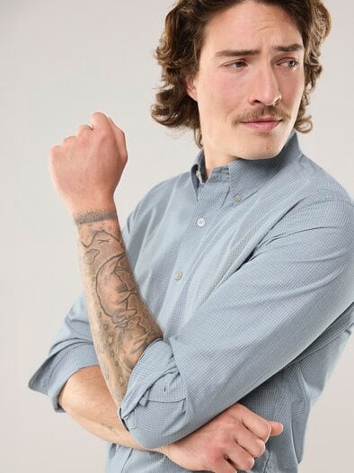 Hemd mit Kent-Kragen Button Down Flaschengrün