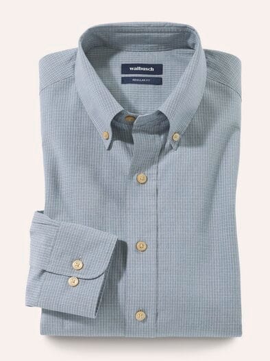 Hemd mit Kent-Kragen Button Down Flaschengrün