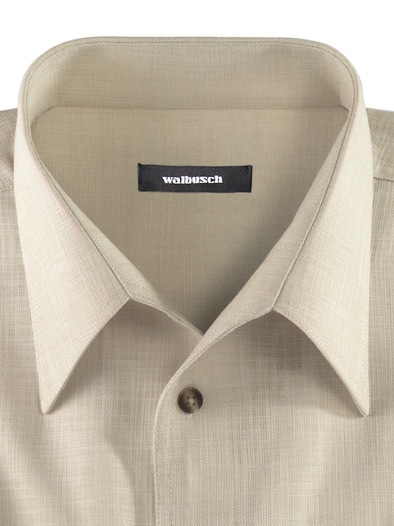 Freizeit-Hemd Reiseleinen Beige