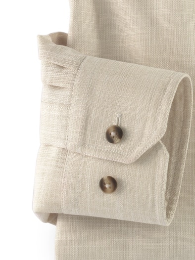 Freizeit-Hemd Reiseleinen Beige