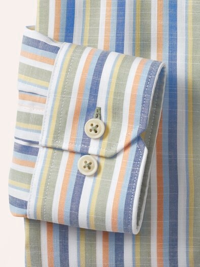 Extraglatt-Hemd Tropical Streifen