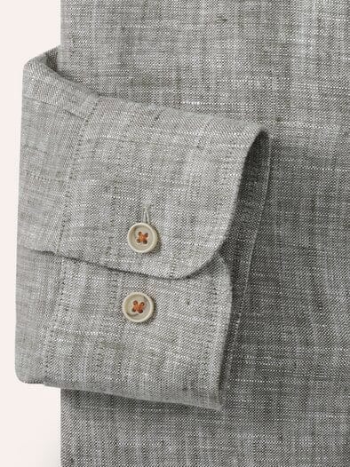 Pures Leinen Hemd Uni Schilf