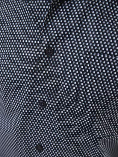 Extraglatt-Hemd Kent-Kragen Minimal Druck