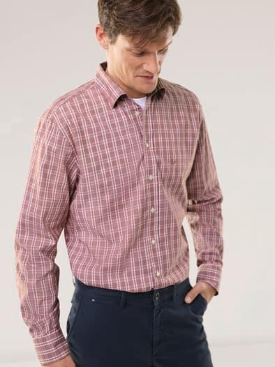 Royal-Oxford Hemd Karo Rot