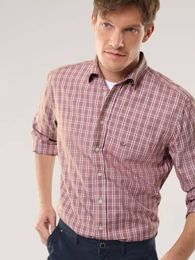 Royal-Oxford Hemd Karo Rot