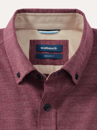 Soft-Cord Overshirt Bordeaux