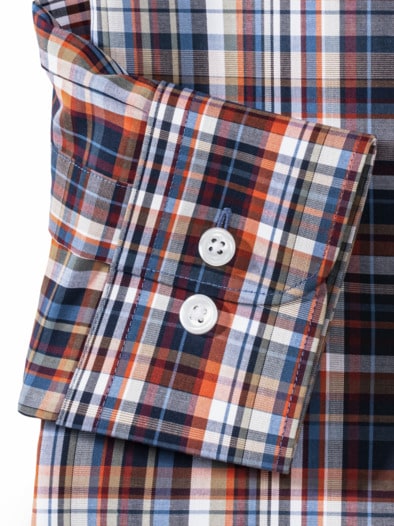 Extraglatt-Hemd Zip & Go Karo Terra