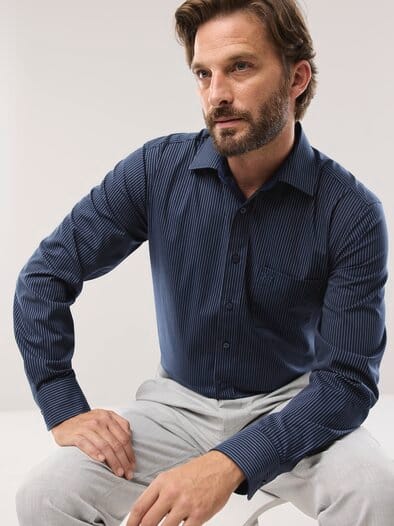 Aktiv-Hemd Nadelstreifen