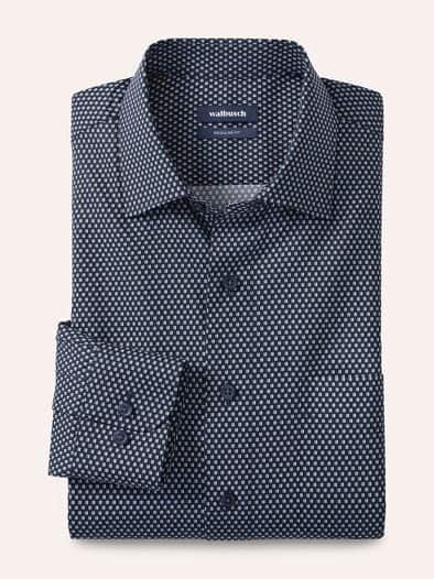 Extraglatt-Hemd Kent-Kragen Minimal Druck