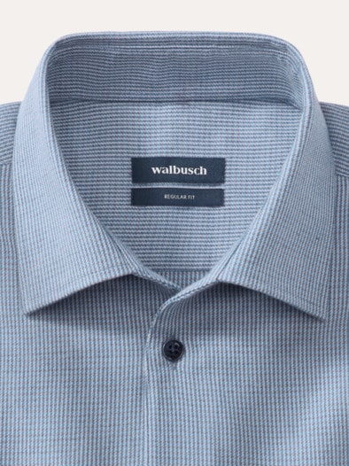Premium-Flanell Hemd Uni Bleu
