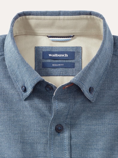 Soft-Cord Overshirt Blau