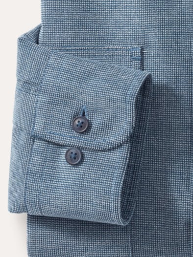 Soft-Cord Overshirt Blau