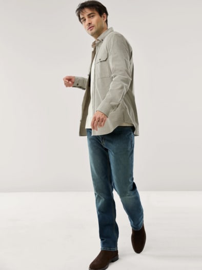 Soft-Cord Overshirt Natur