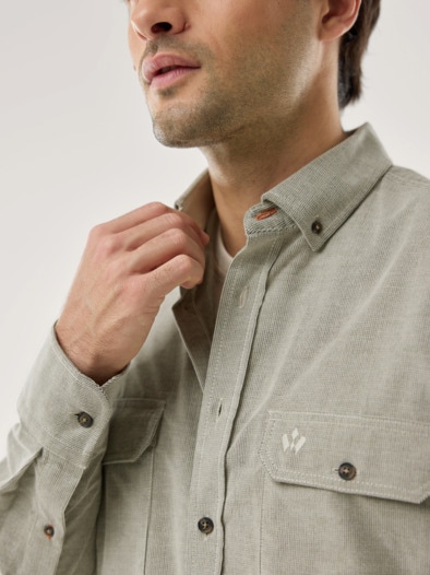 Soft-Cord Overshirt Natur