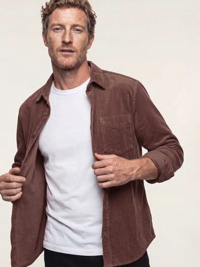 Soft-Cord Overshirt Rost