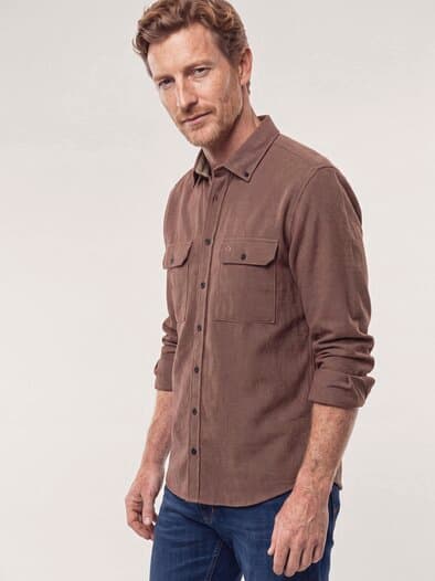 Soft-Cord Overshirt Rost